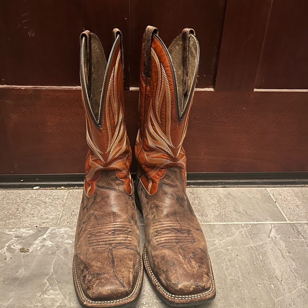 Vintage Leather Cowboy Boots